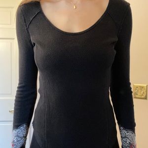 Free People Cuff-detailed shirt